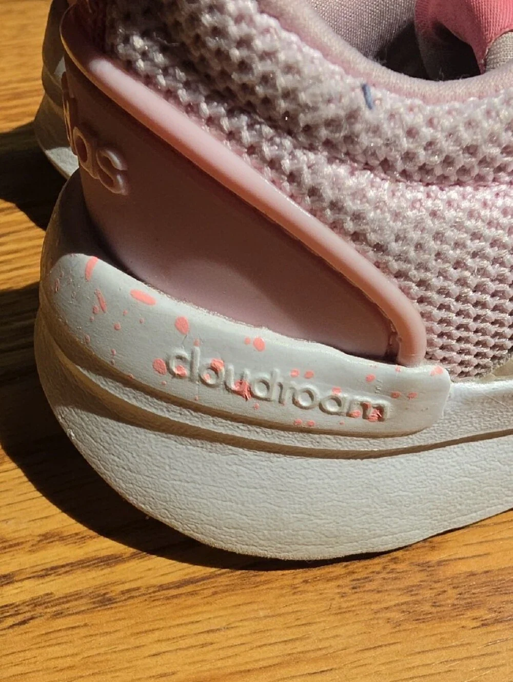 Adidas Kids Light Pink and White Slip-On Sneakers